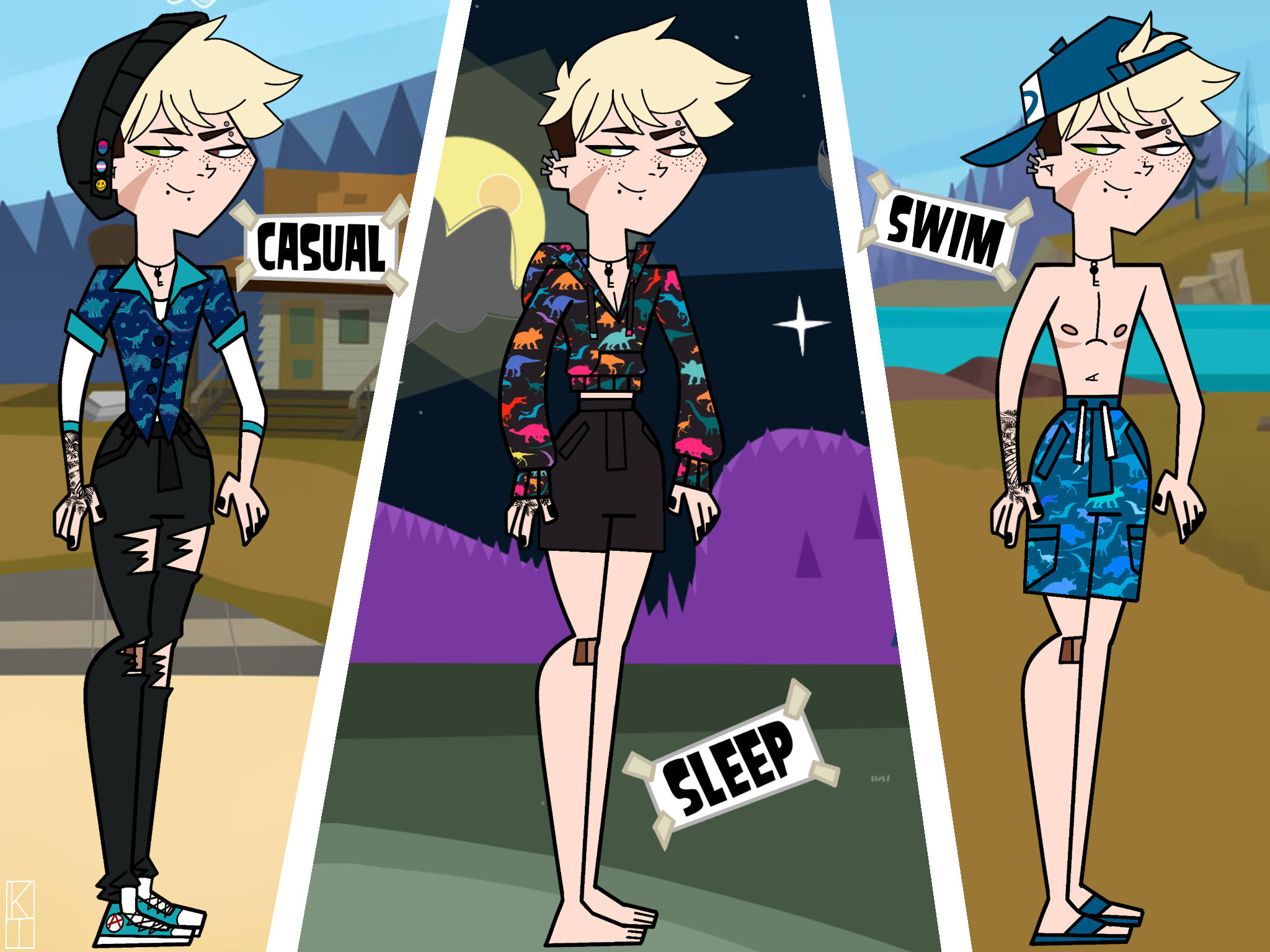 Draw anything you want in the total drama island art style by Itz_kody |  Fiverr