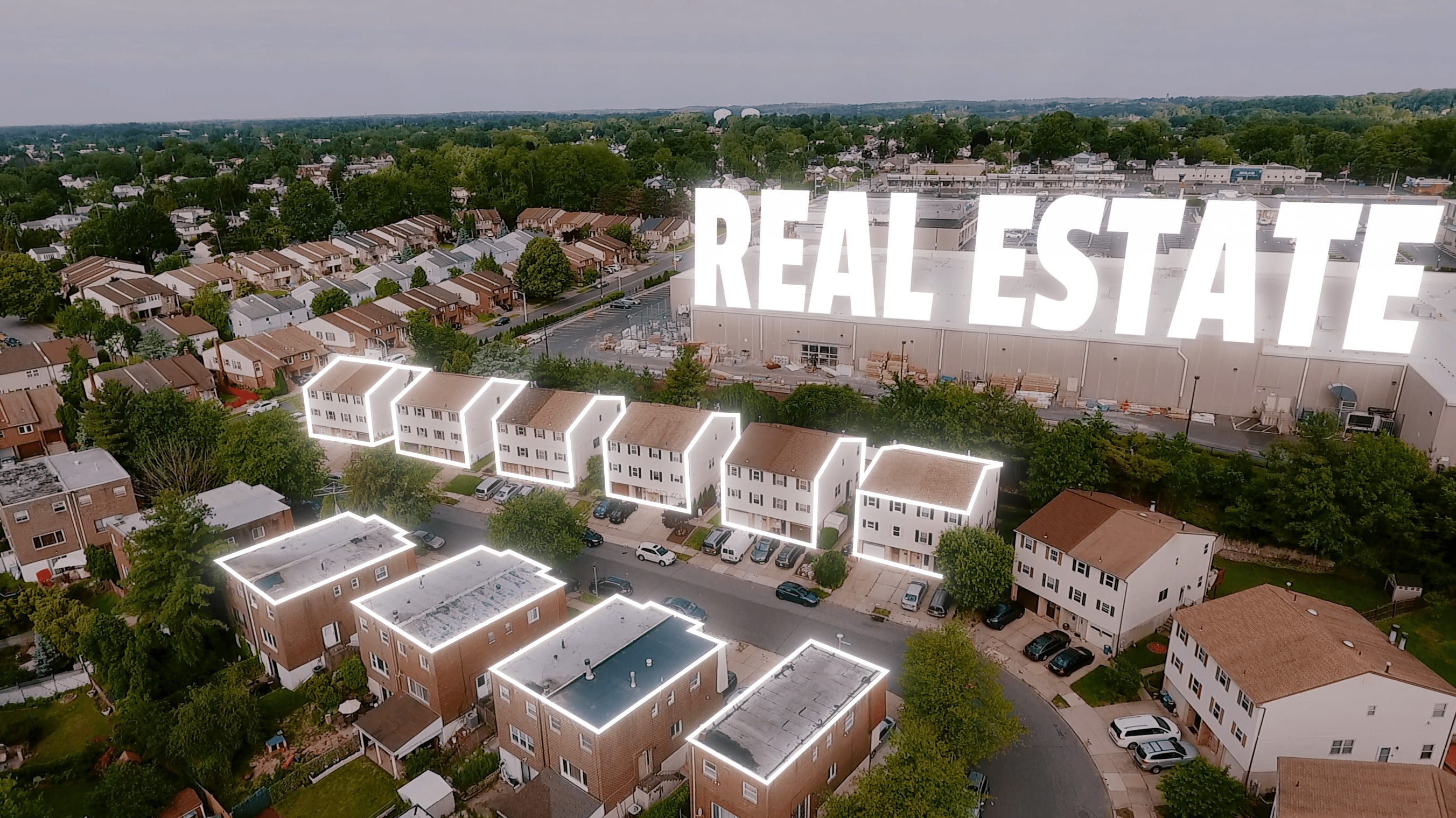 Real estate deals aerial video