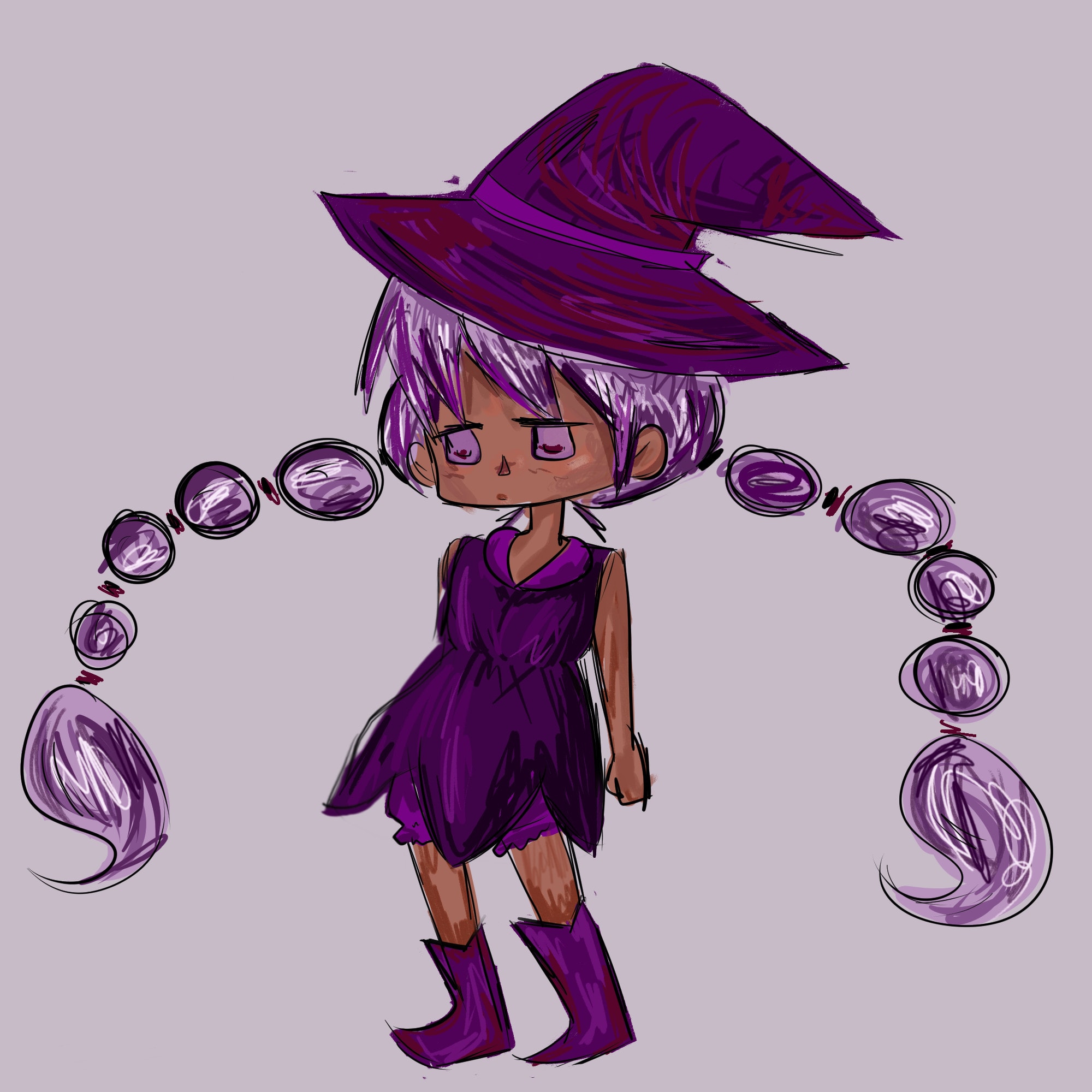 My cute drawing of Purple