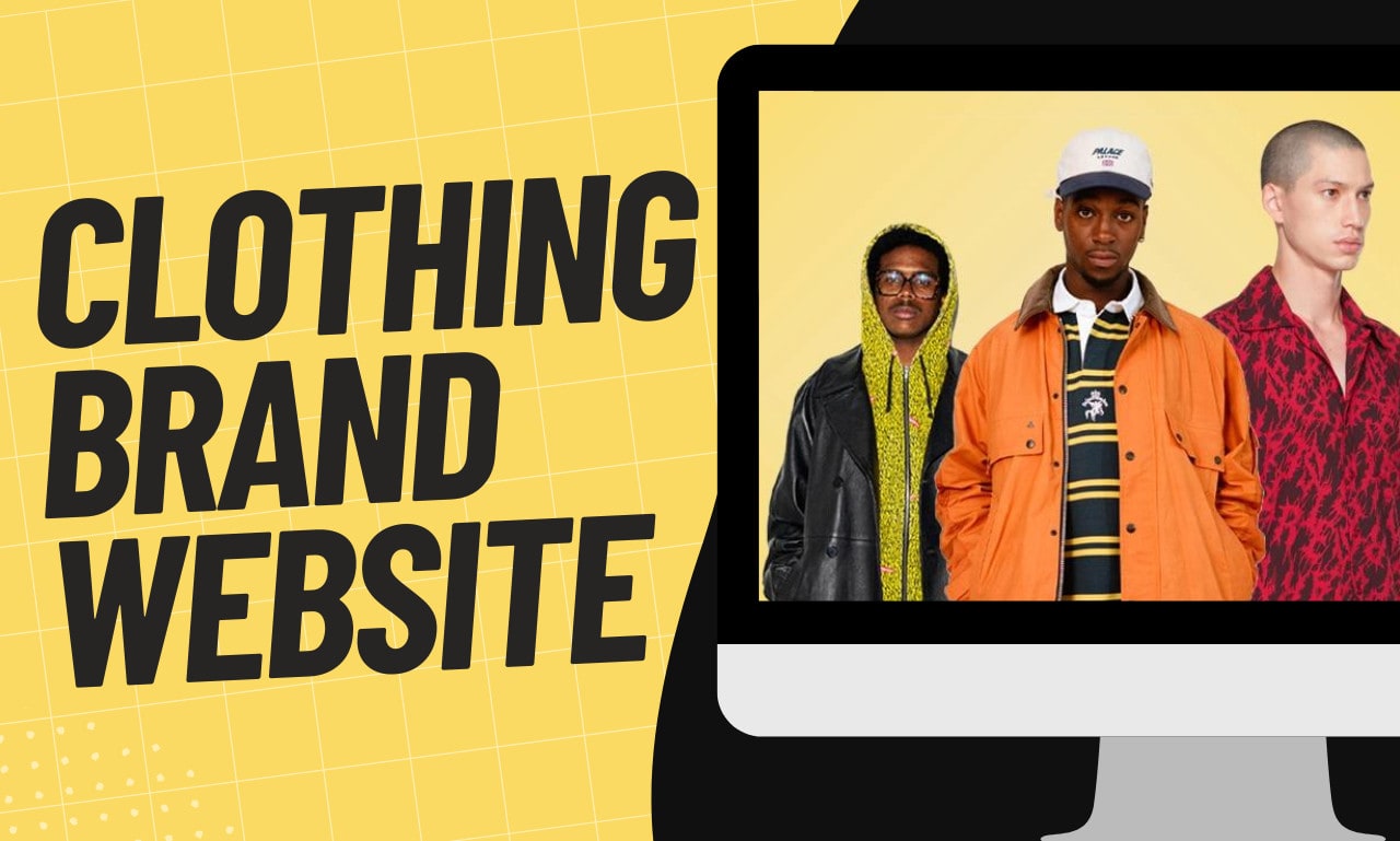 Clothing brand shop website design