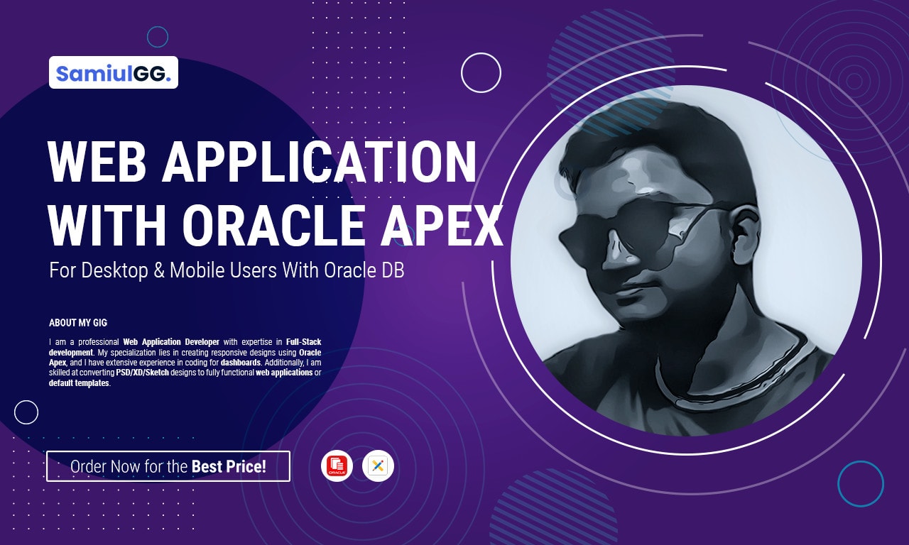 Build and customize oracle apex web apps by Samiulgg | Fiverr