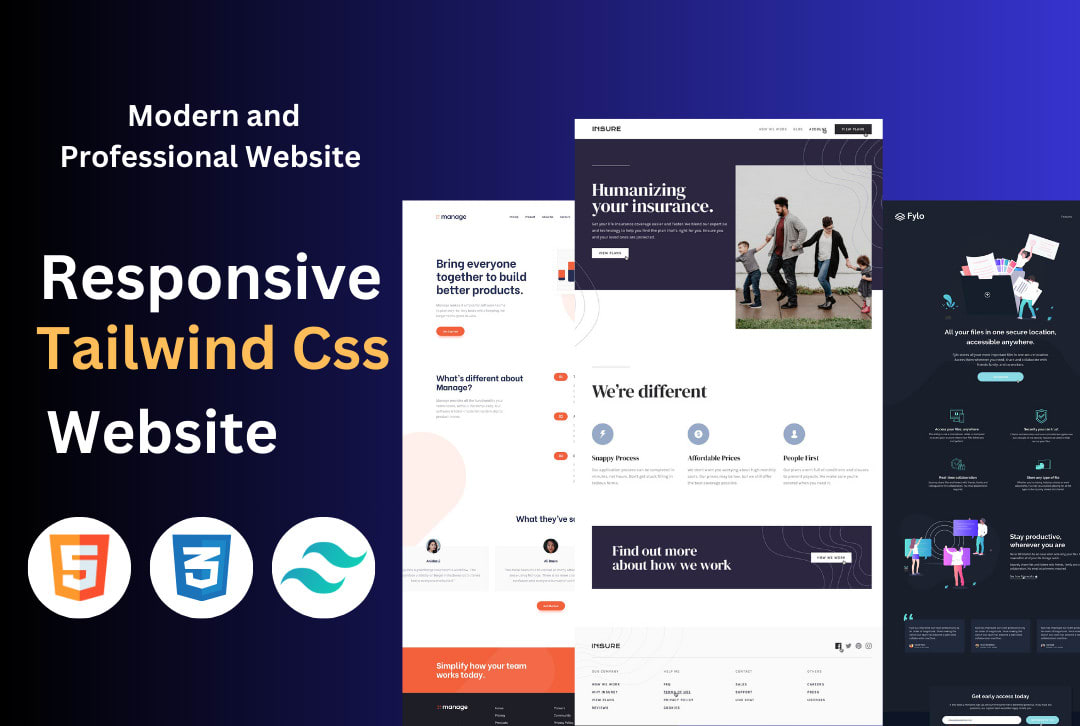 Make A Responsive Gaming Website Using HTML, CSS (Tailwind CSS) &  JavaScript