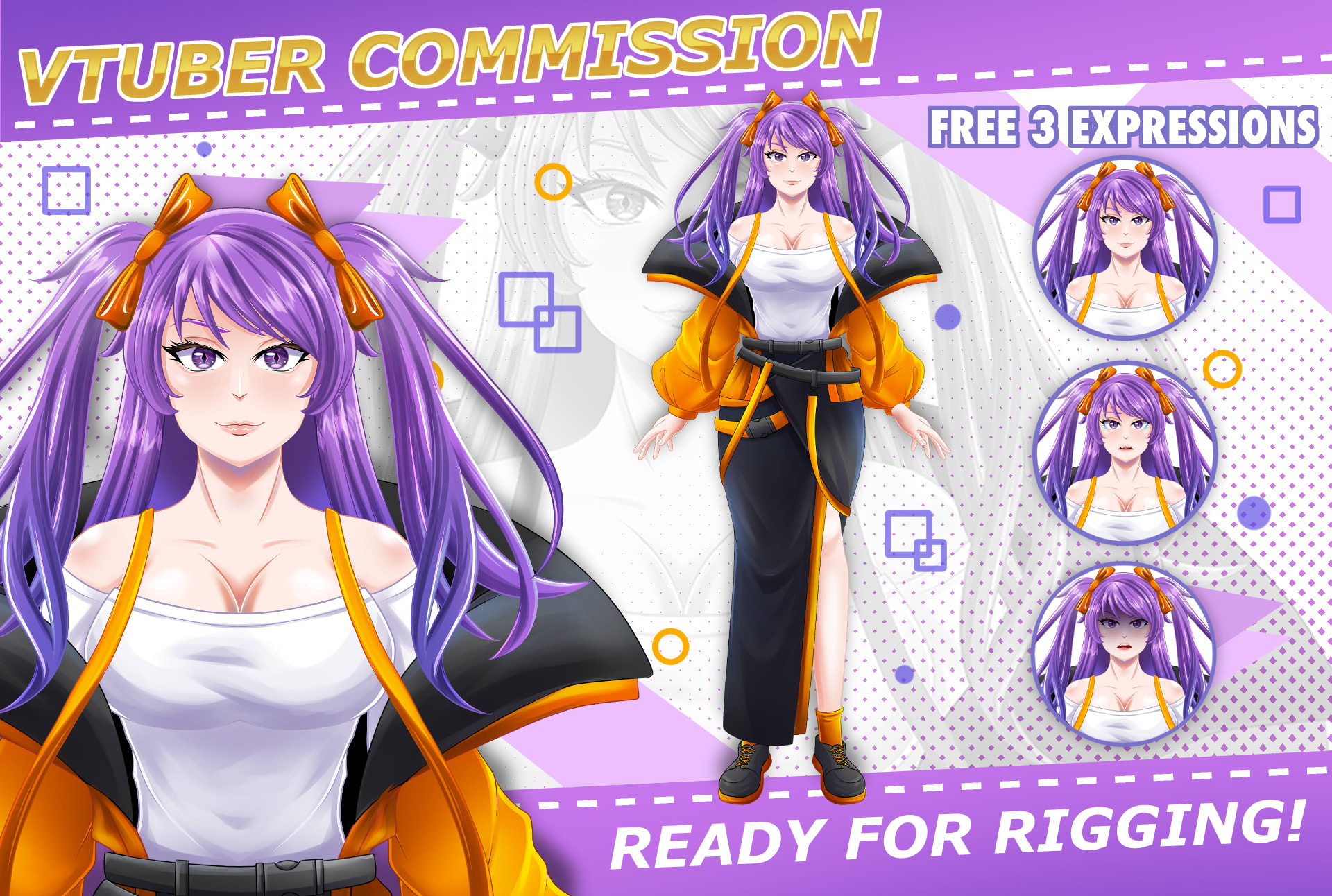 Create design anime character live2d model for vtuber and stream by  Zmartwork | Fiverr