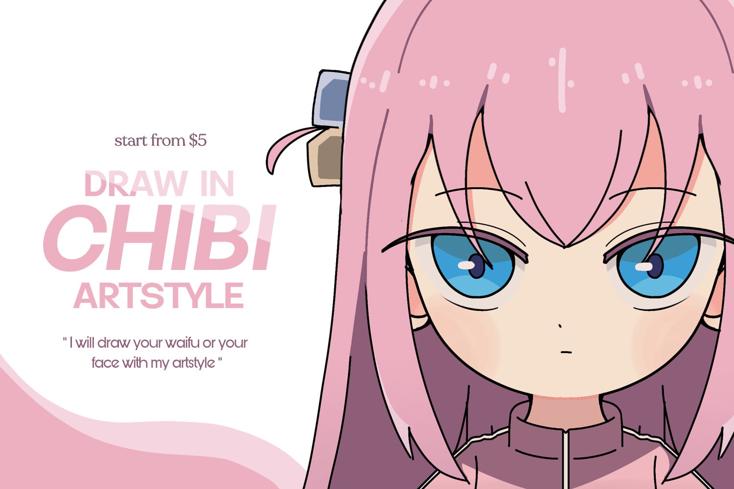 Draw your favorite anime character with chibi artstyle by Sanjiie | Fiverr