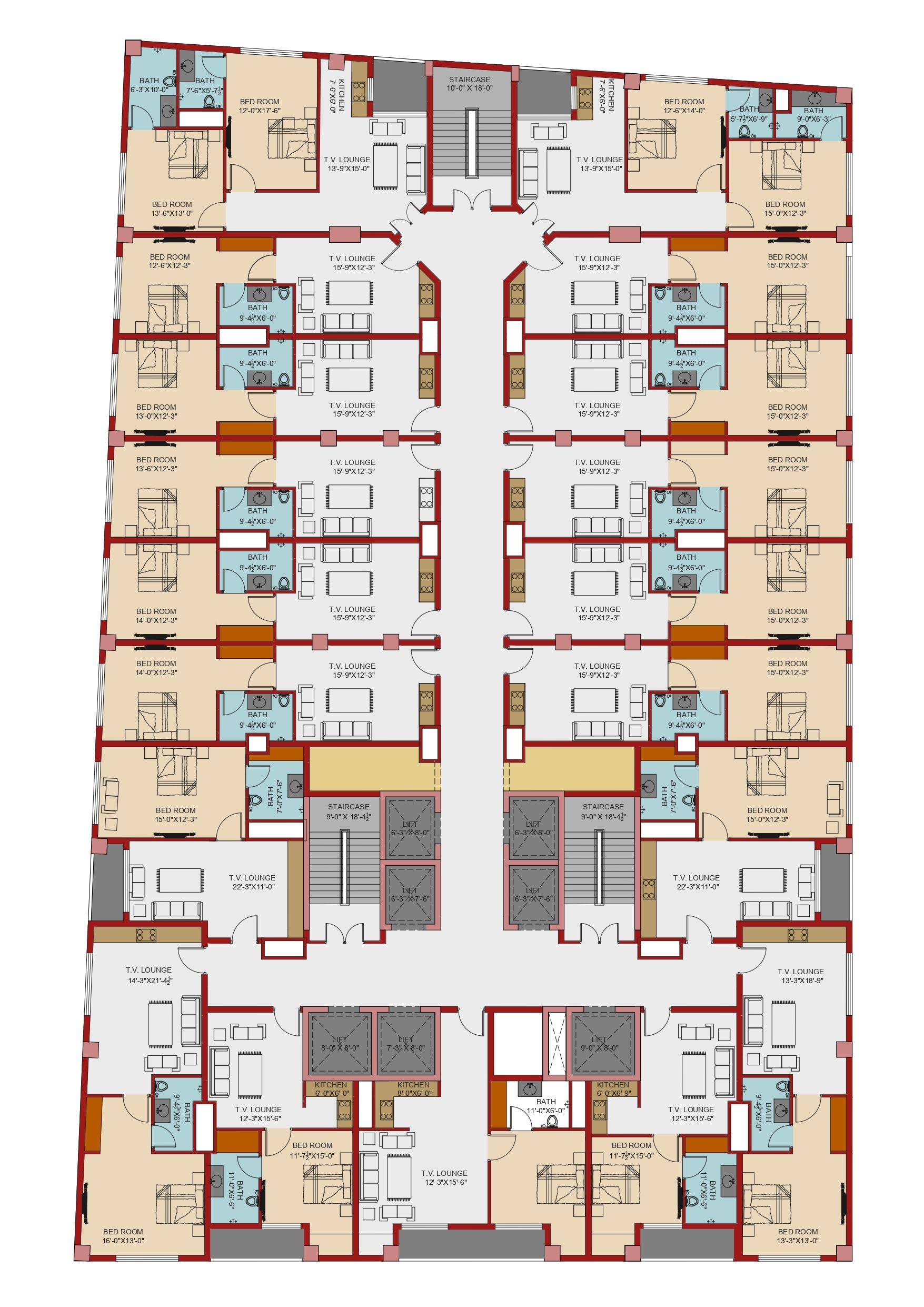 Apartment Building Floor Plans With Dimensions - Infoupdate.org