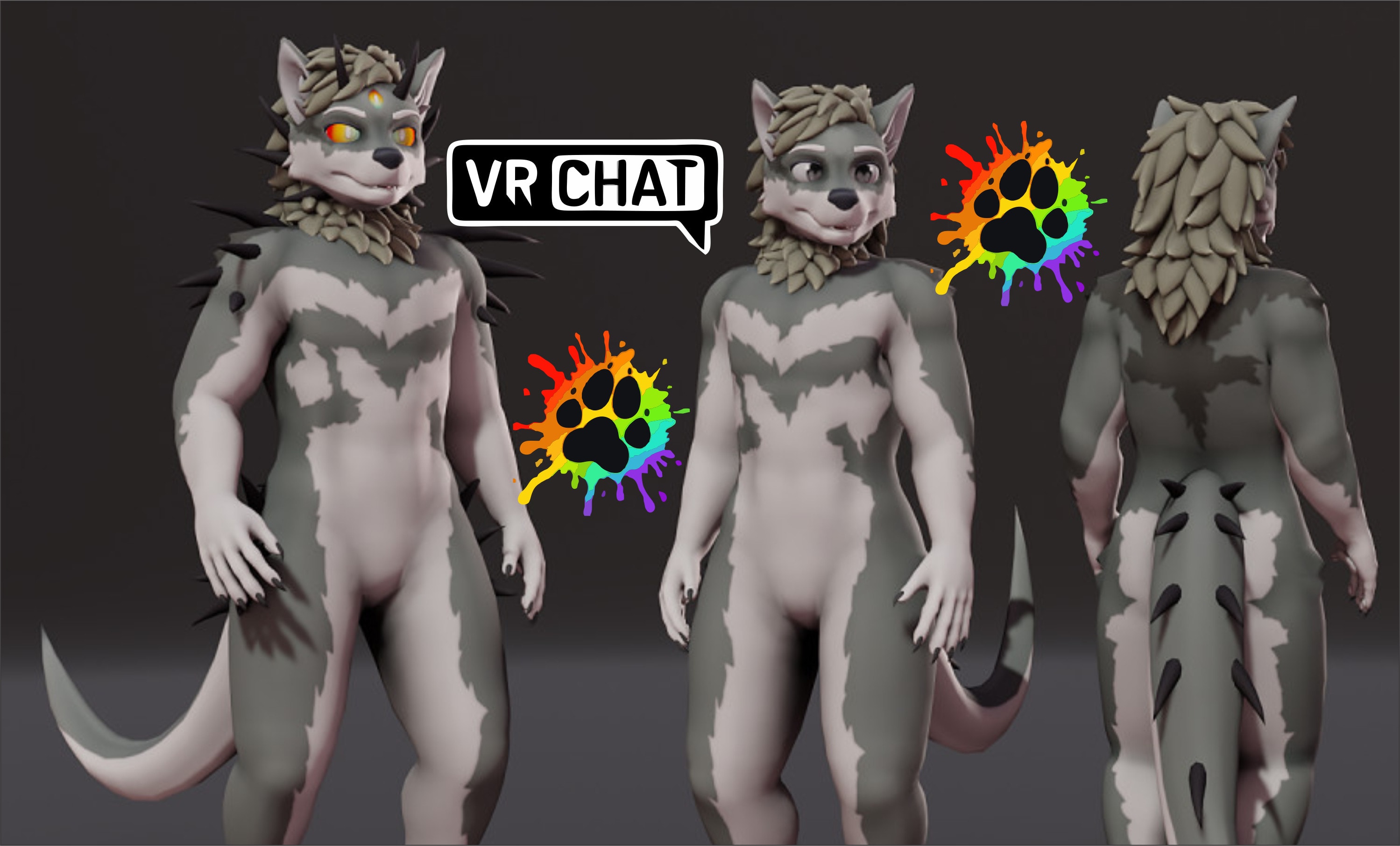 do 3d model, 3d vtuber custom vrchat avatar furry 3d vtuber game, anime  fursona