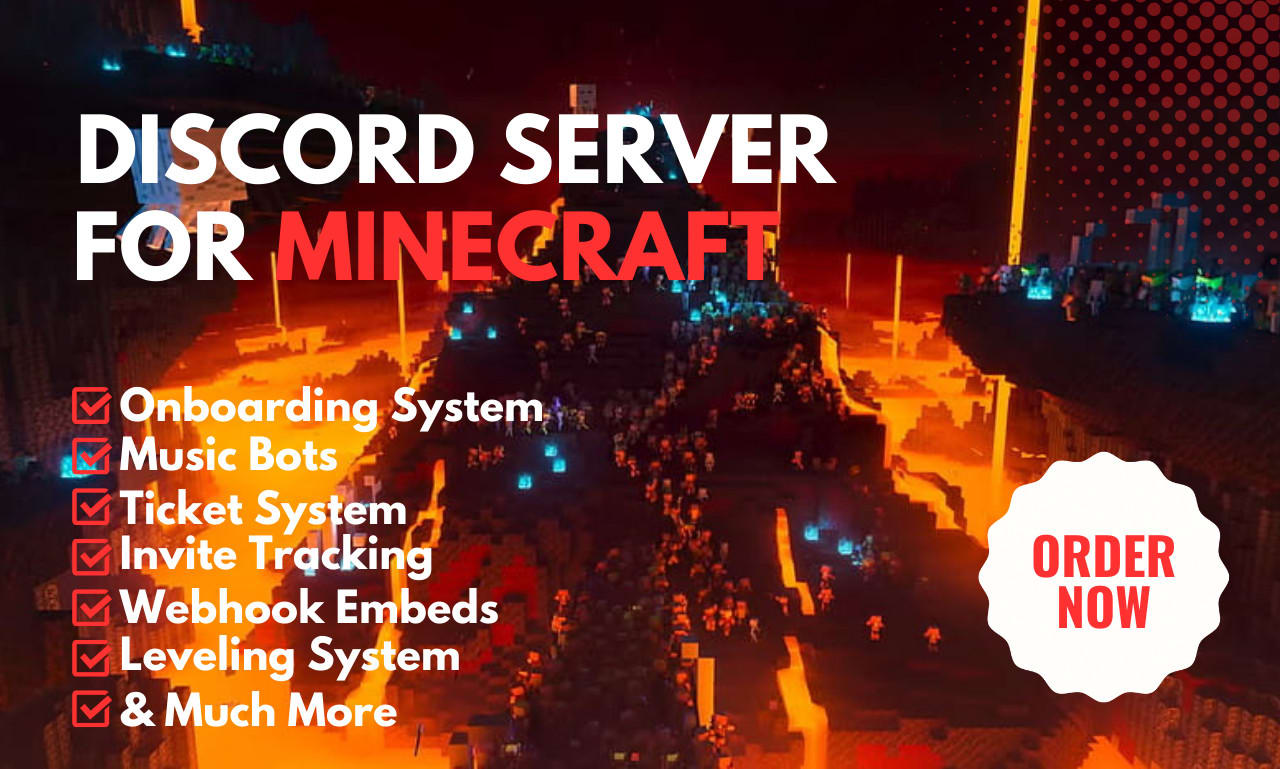 Setup the best minecraft discord server by Zuhaz_t