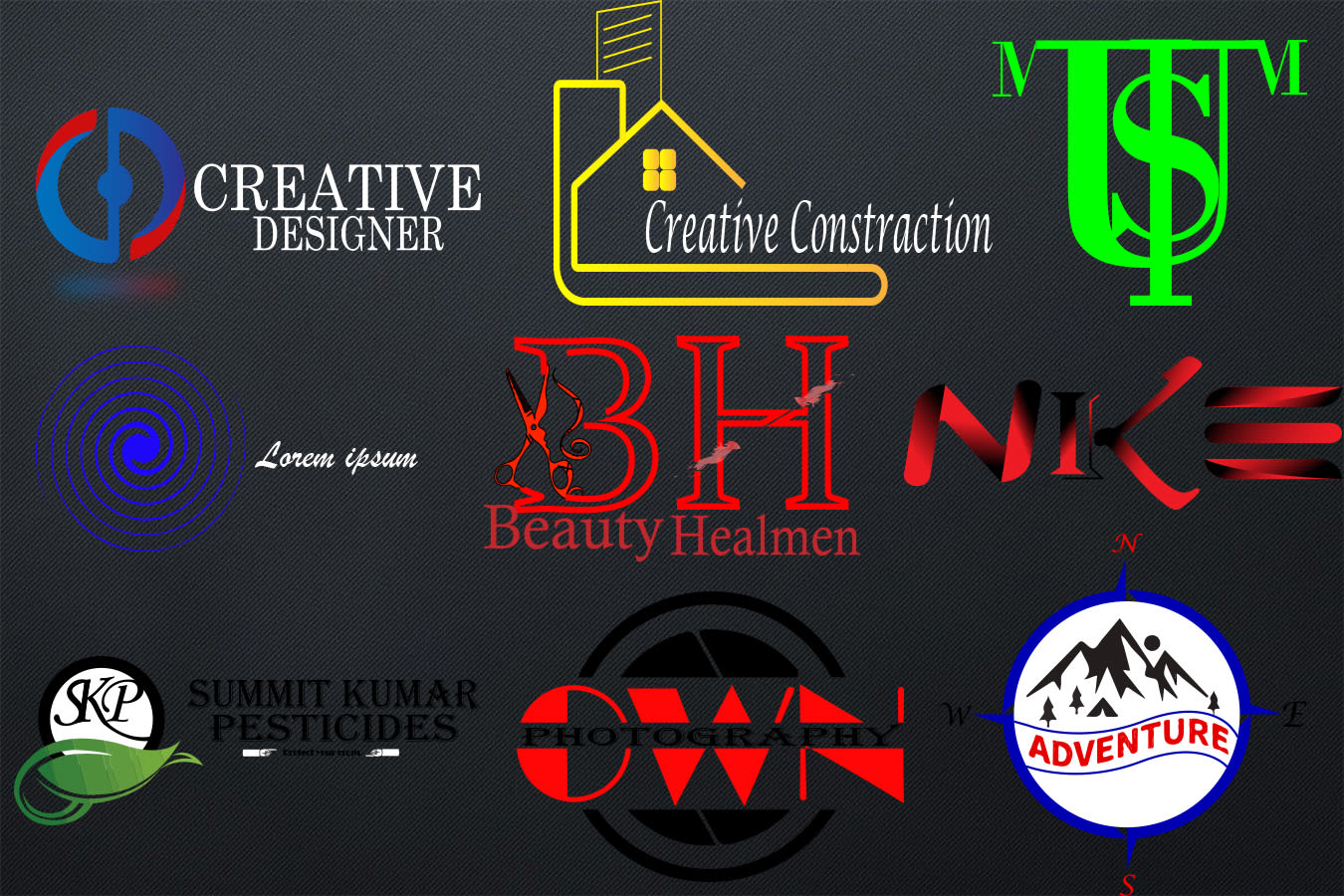 Make a geometric and initial letter logo for your brand by Sk05_designer |  Fiverr