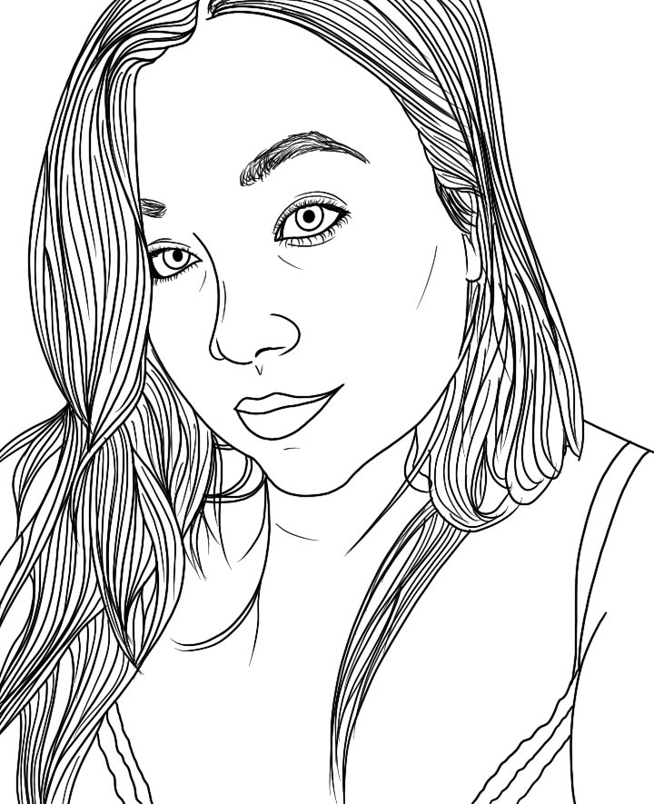 Turn Picture Into Coloring Page Photo