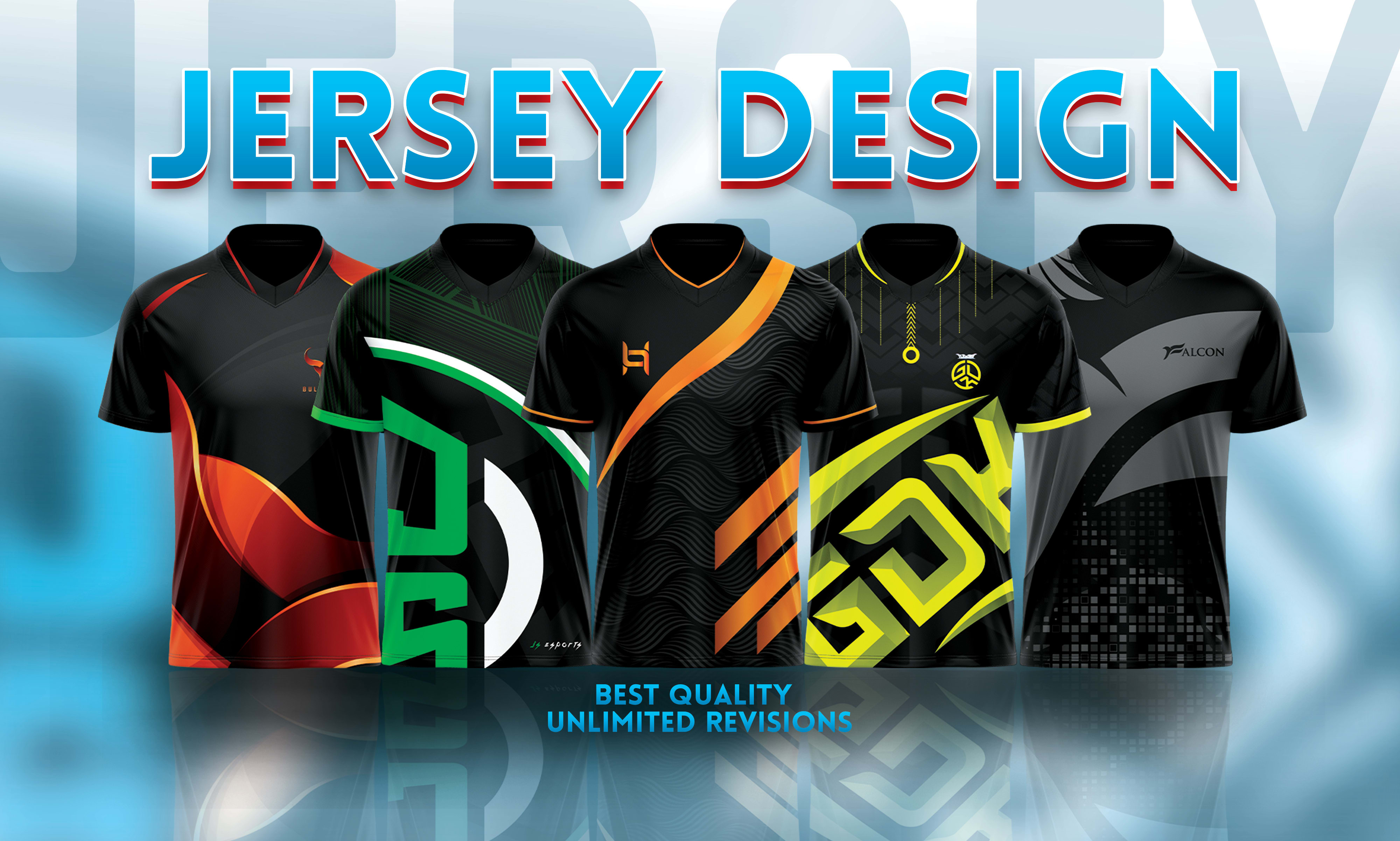 design custom esports jersey for gaming brand