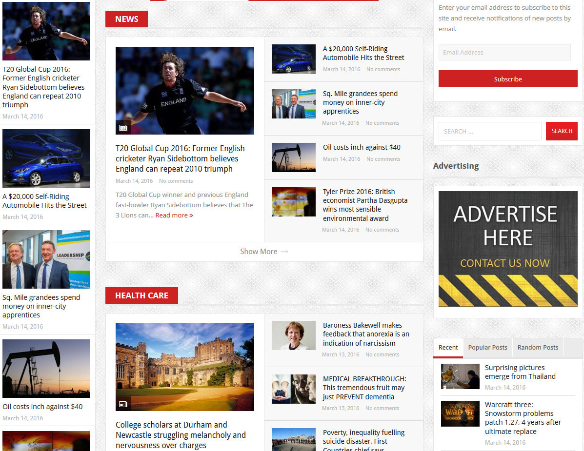 Advertise Your Banner On My News Website By Bahal987