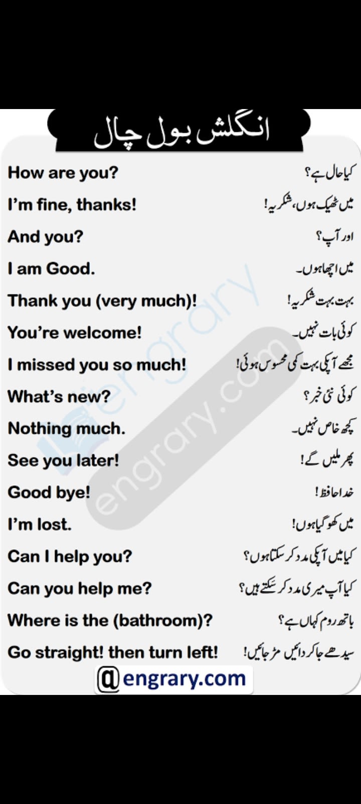 Other ways to say thank you in English With Urdu Translation #for #for