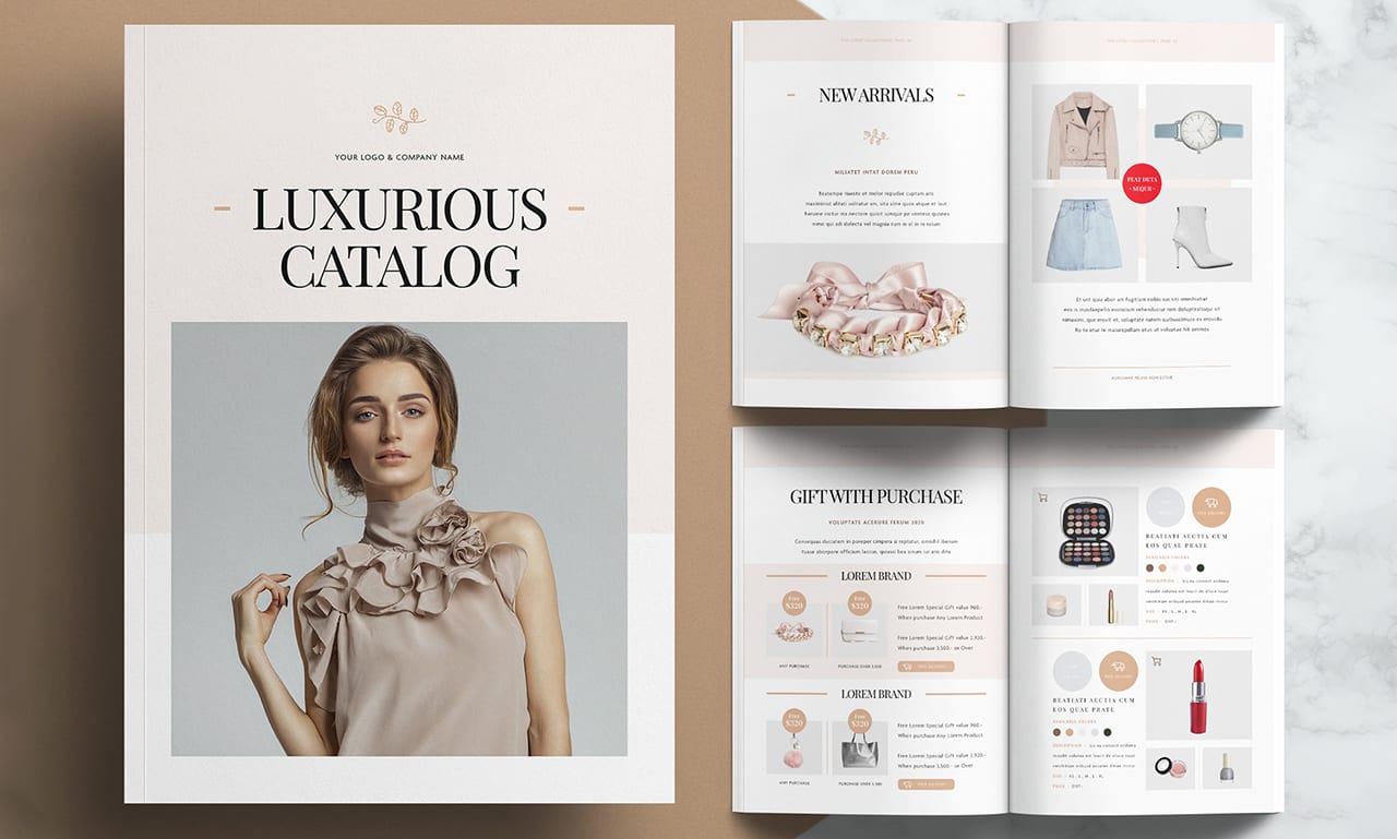 create apparel catalog, fashion lookbook, line sheet, and clothing catalogue