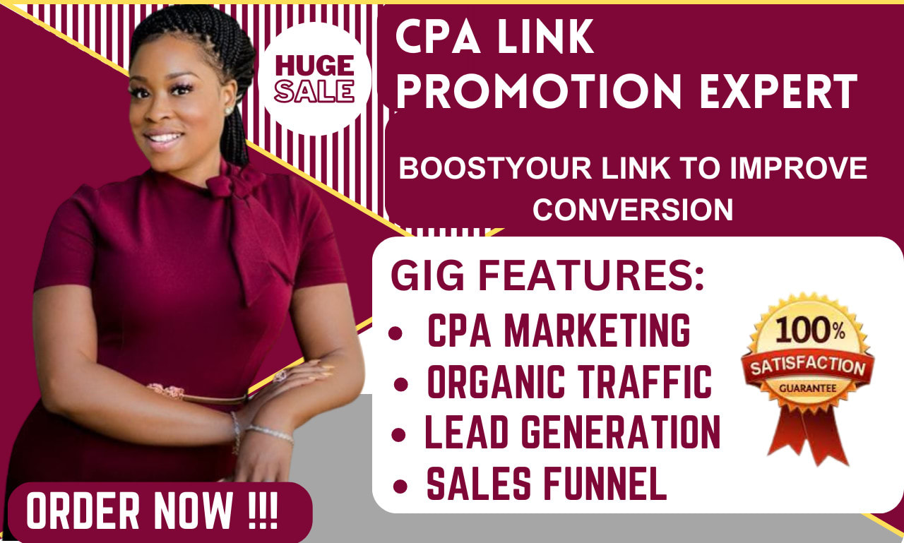 Do effective cpa lead generation, cpa traffic, link promotion by | Fiverr