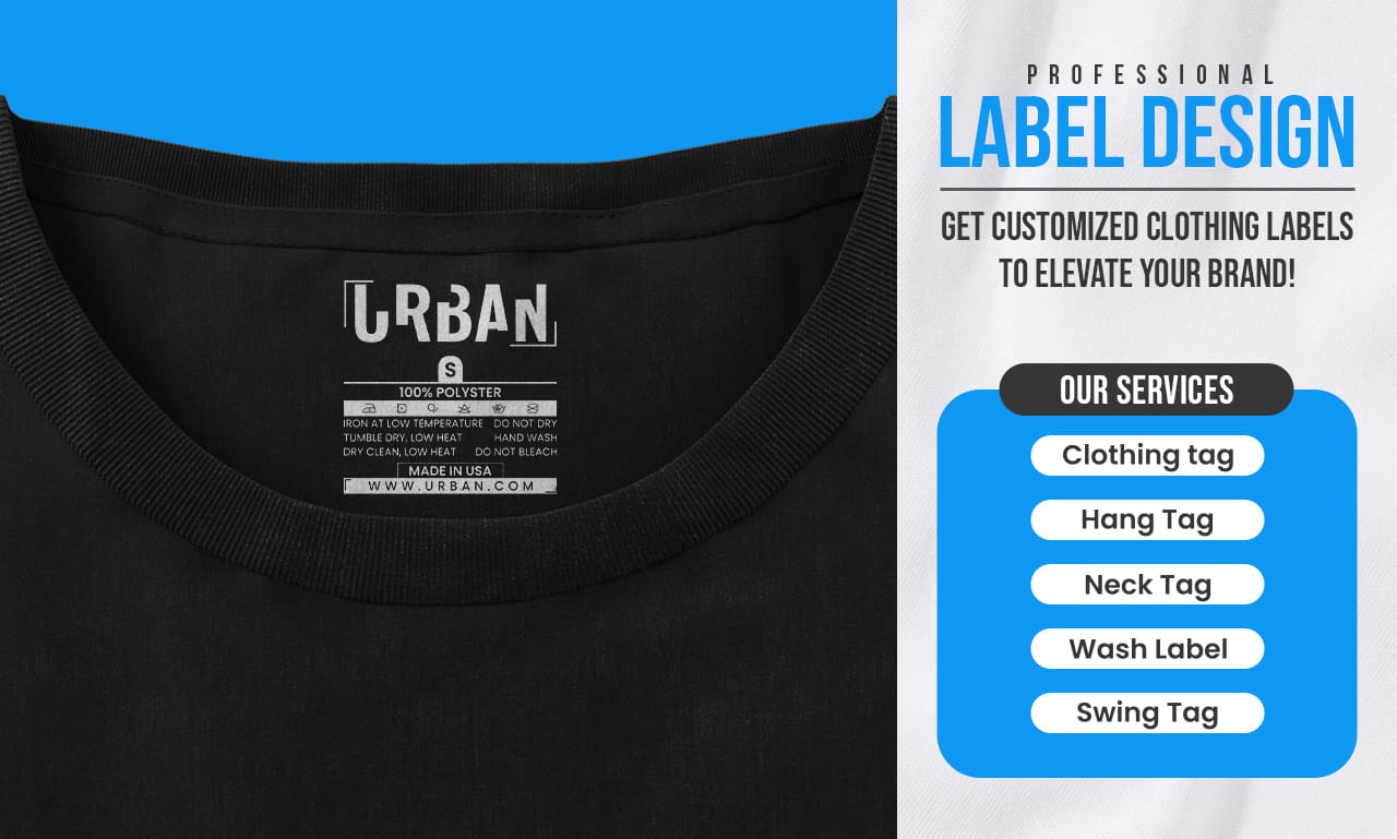 Design clothing labels and hang tags by Faizangraph