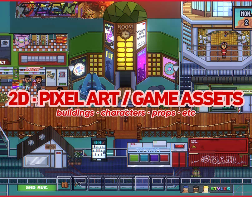 2D Pixel Art Game Assets #3, Game Assets