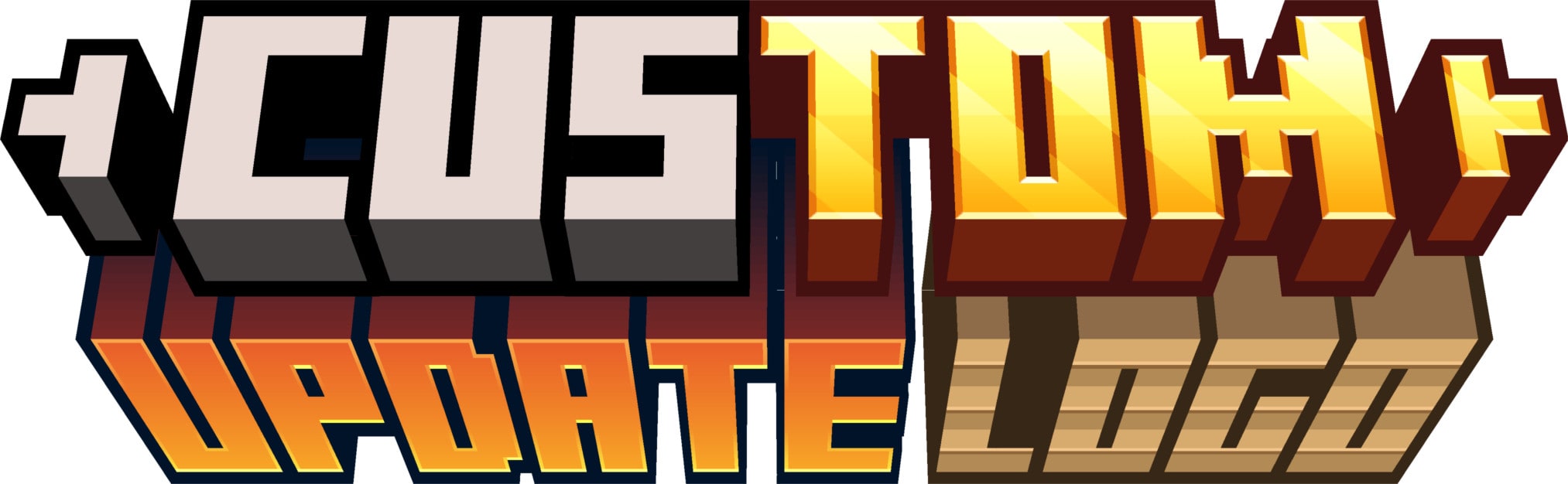 create a minecraft update logo