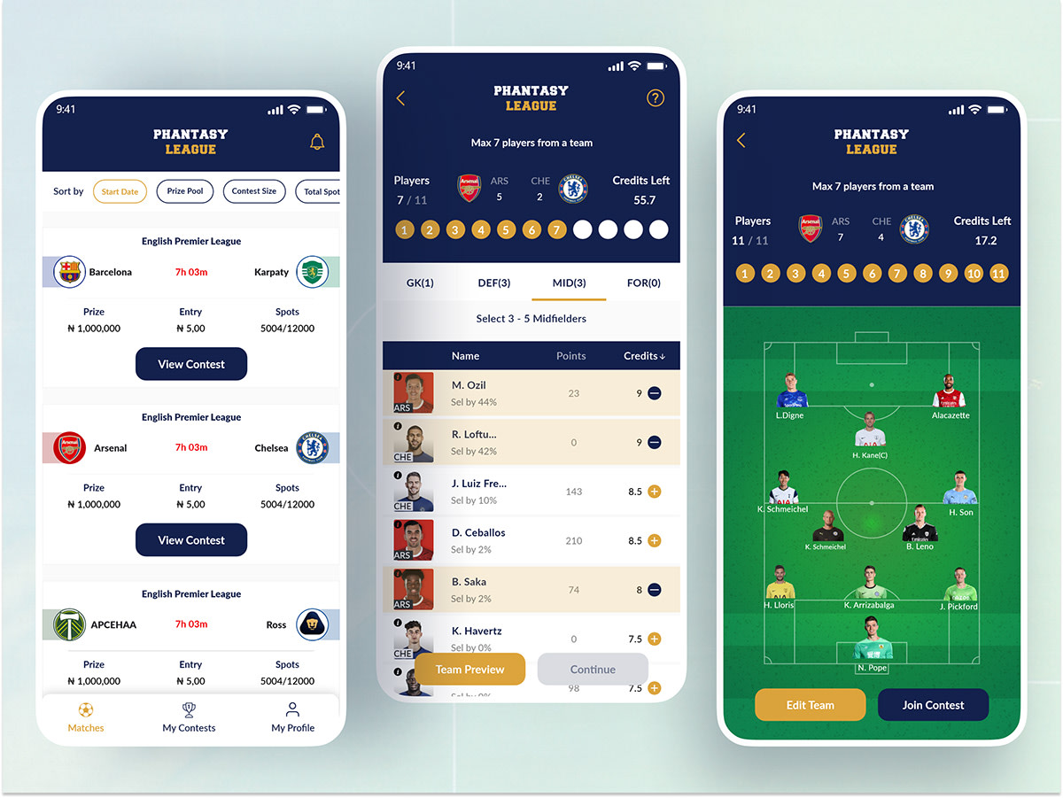 Develop football live score website, sports bet app, fantasy football app by Binoshuter Fiverr