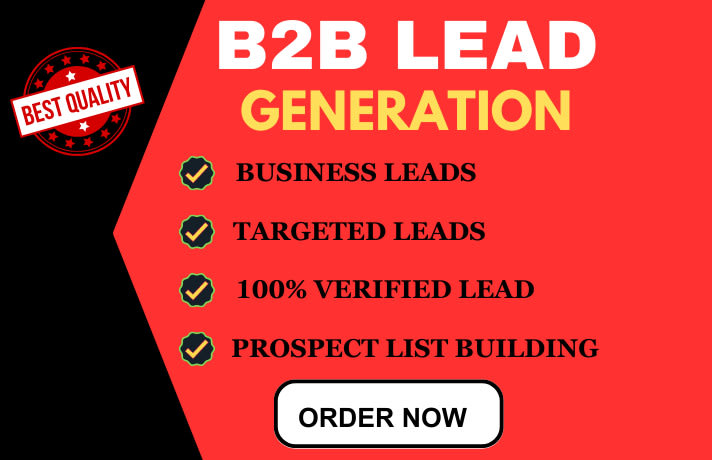 Expert b2b lead generation specialist high quality leads for your business  by Olarewajubukola | Fiverr