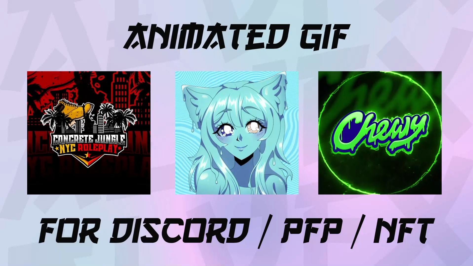 Make animated discord pfp, gif, twitter, logo, esports by Alveeahmed13579