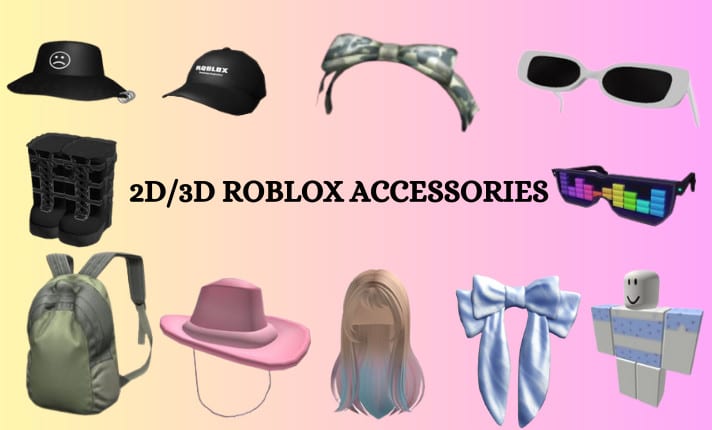 create 3d roblox weapons, cap, hats, backpacks, roblox clothing and  accessories