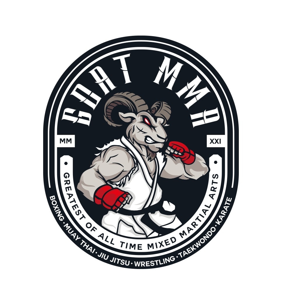 Logotipo de mma fighting, emblema, diseño de camiseta mma