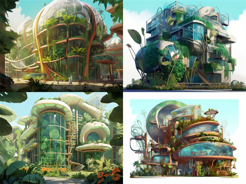 Some concept sketches made with Midjourney. : r/solarpunk