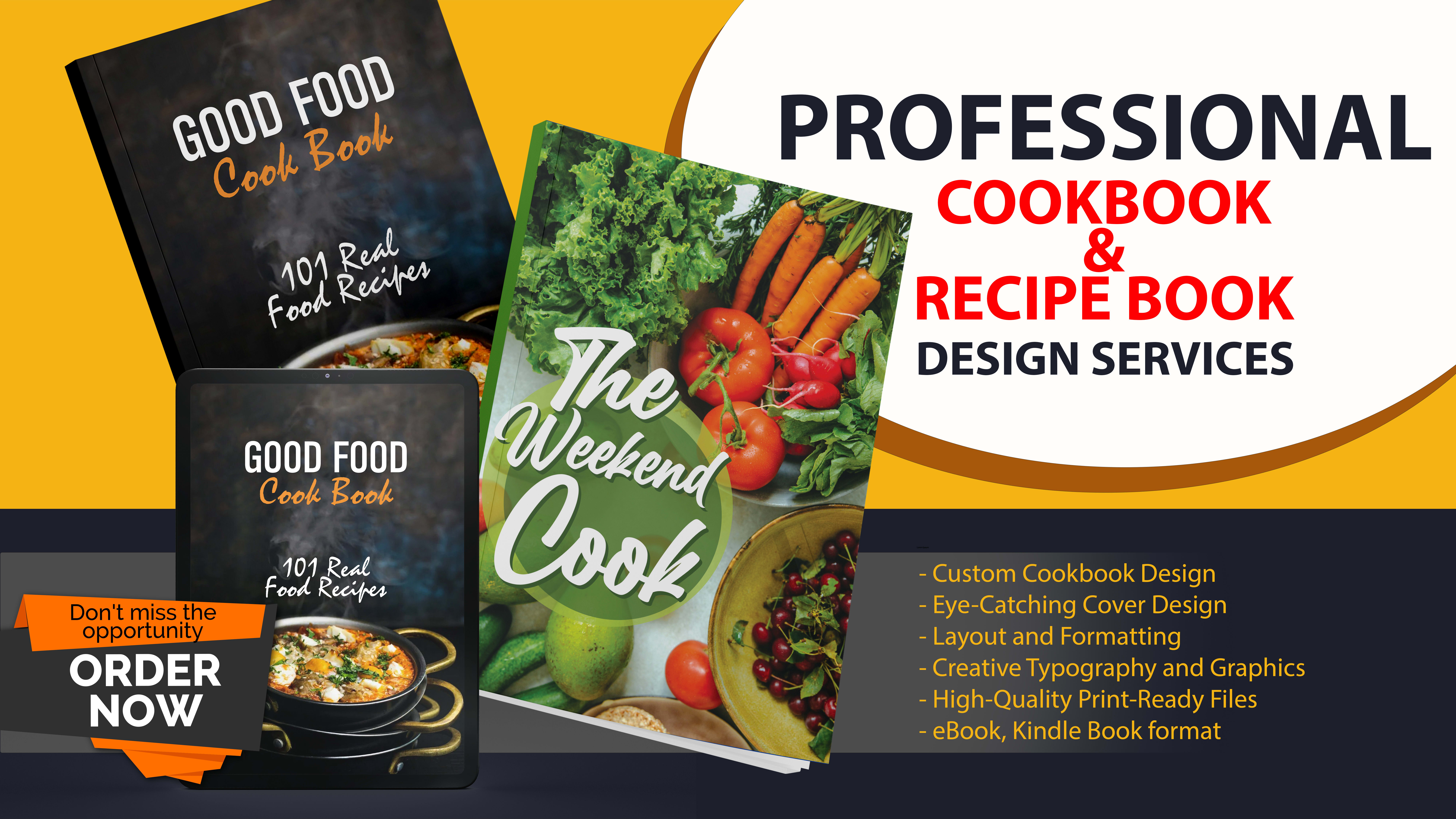 Recipe Book with Custom Cover - Original Style Template