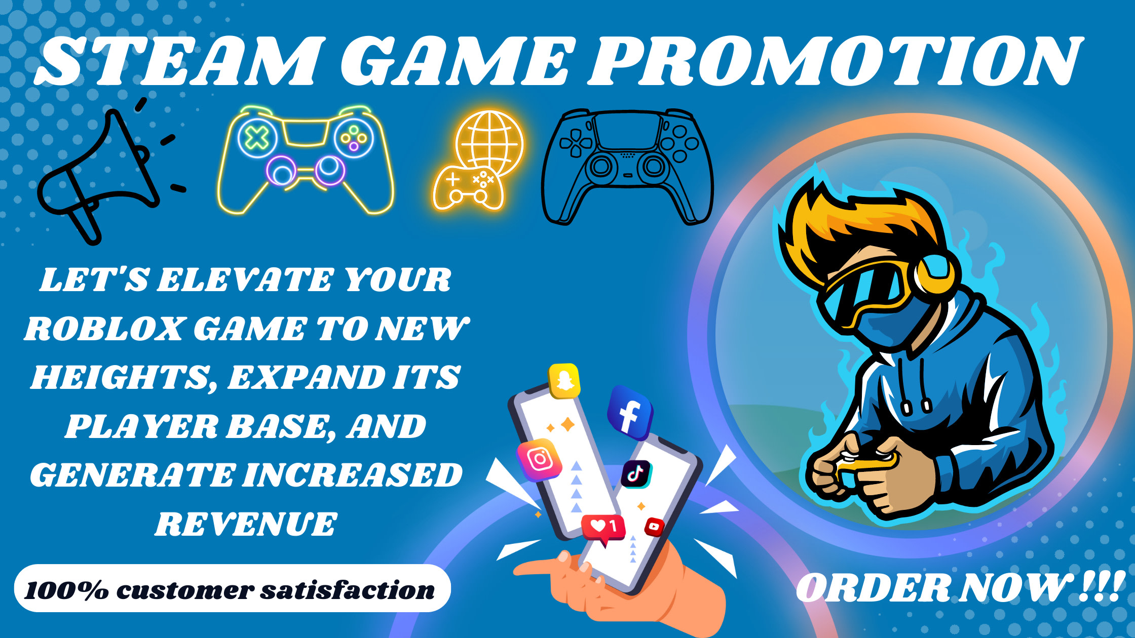 Do steam game promotion, roblox game, game promotion by Ore_josh