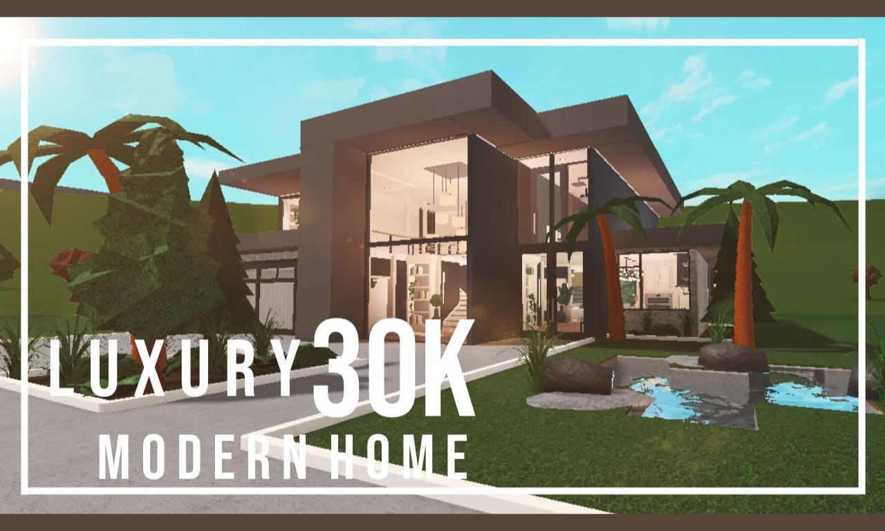 BLOXBURG: Luxurious Modern Home Speedbuild