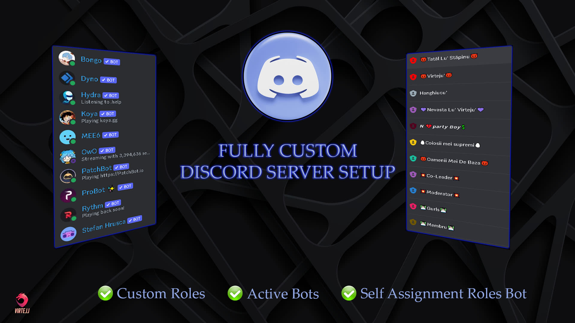 create fully custom discord server