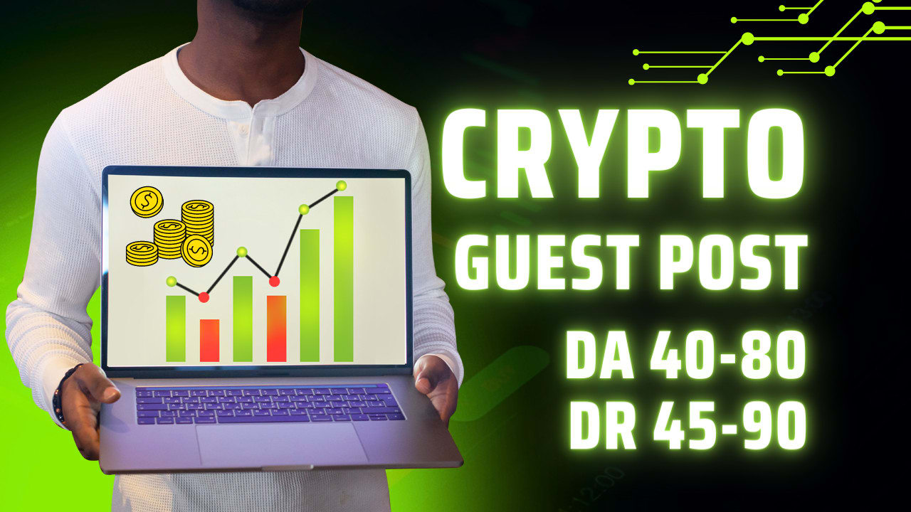 Do blockchain and crypto guest post on my da 40 dr 45 blog by  Techguestposts | Fiverr