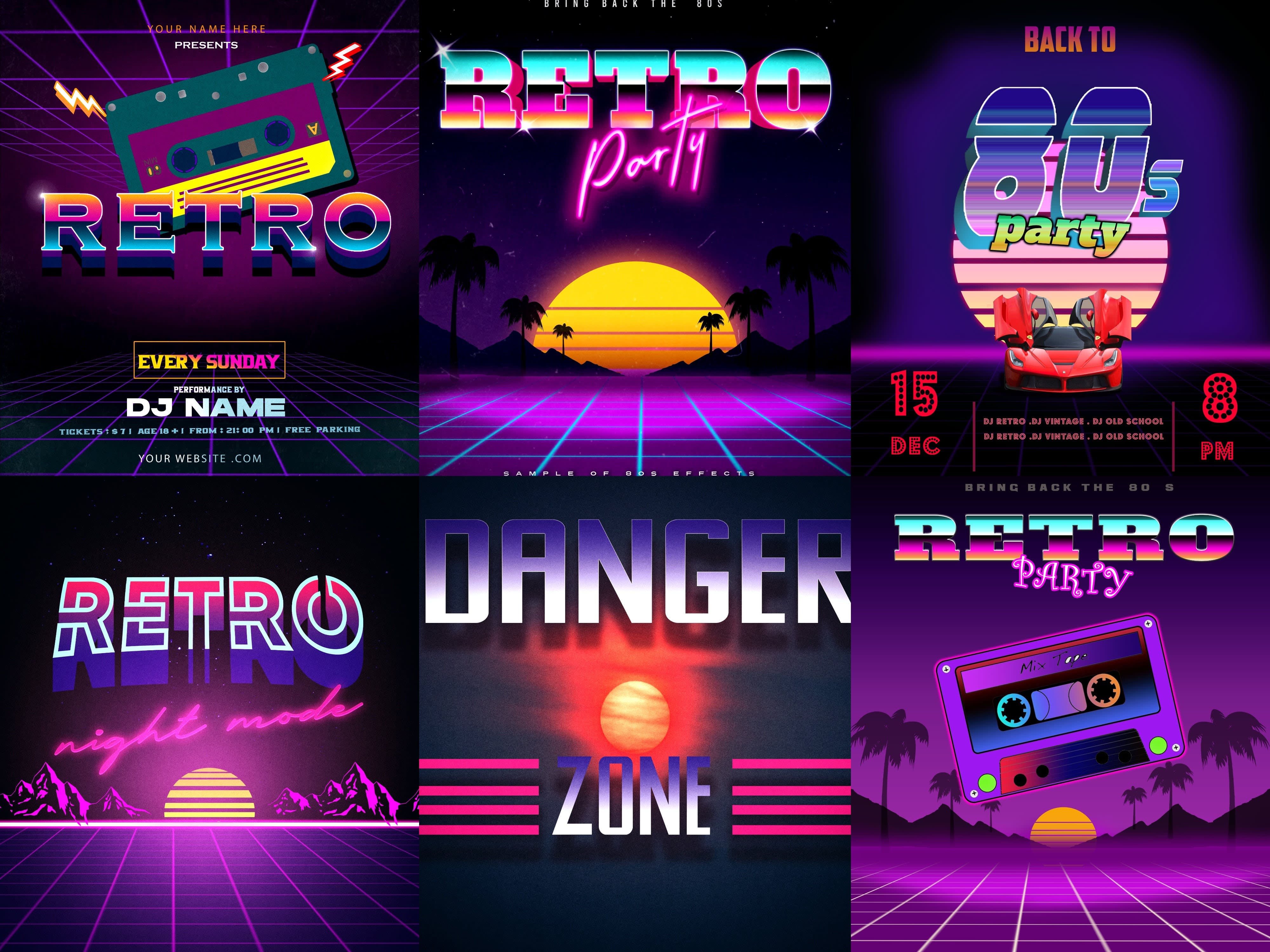 80s outlet retro style
