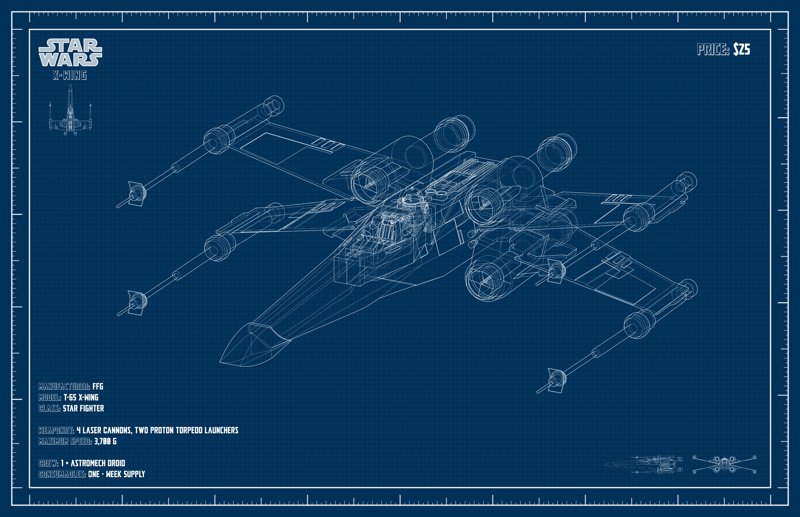 Star Wars Blueprints (Ballantine Books, 1977). Blueprint