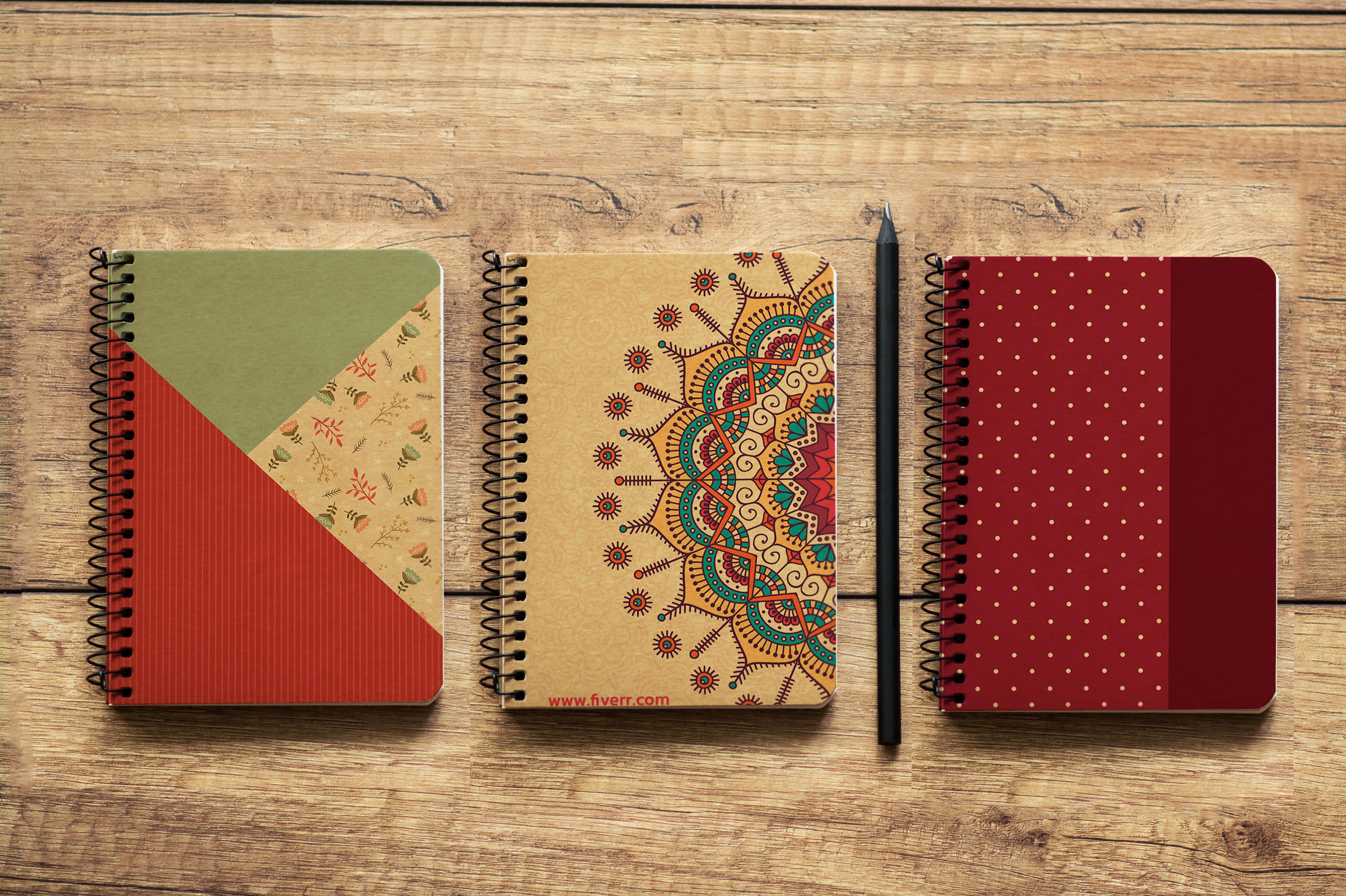 design a unique notebook cover