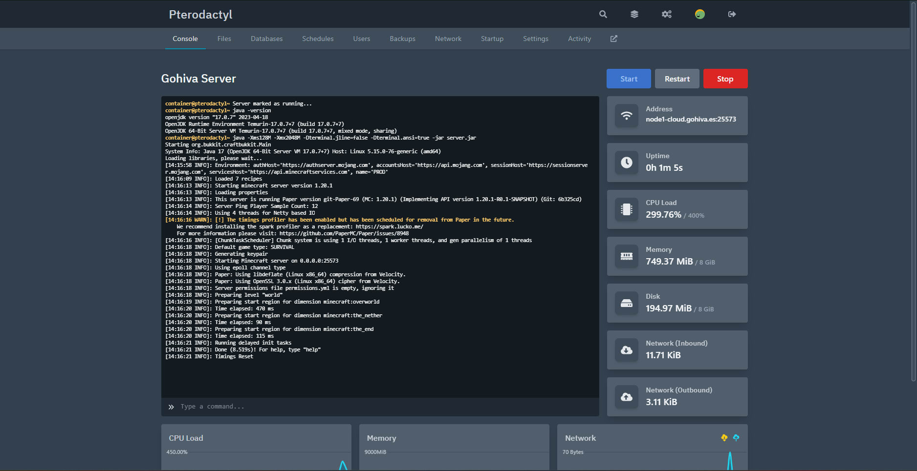 install and configure pterodactyl panel on your server