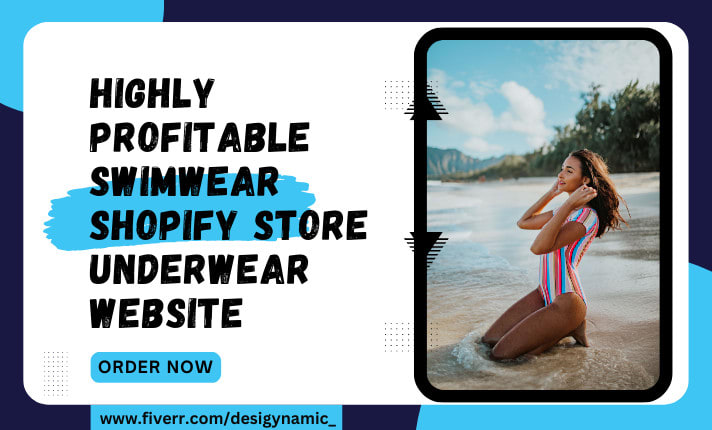 Design a swimwear shopify store underwear store bikini store