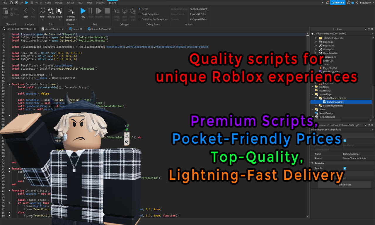 I used hacks/scripts/Roblox studio to make this also the mematic logo is  what I used to make the gif