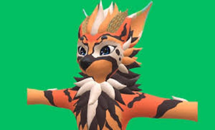 create 3d nfsw furry vrchat avatar, furry avatar, fursona character, nsfw