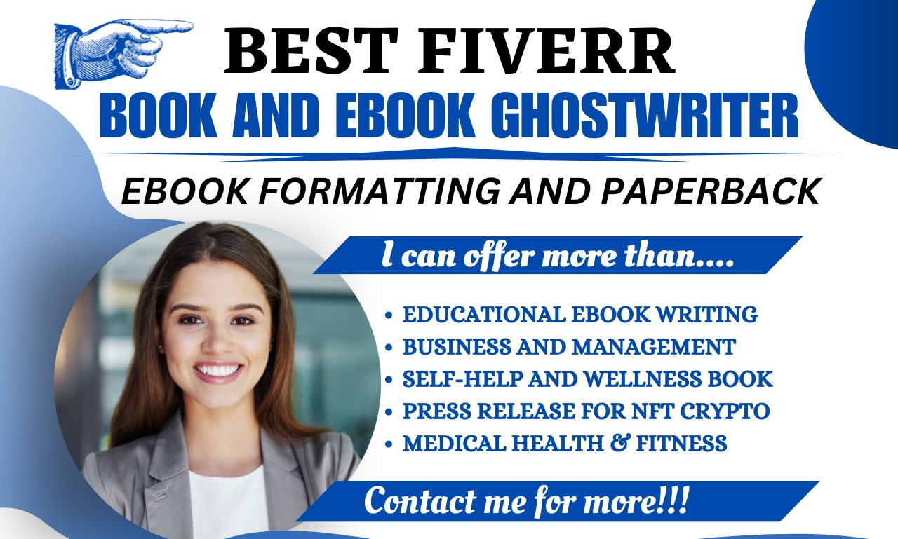 Write ghostwrite your nonfiction book, kindle ebook and paperback