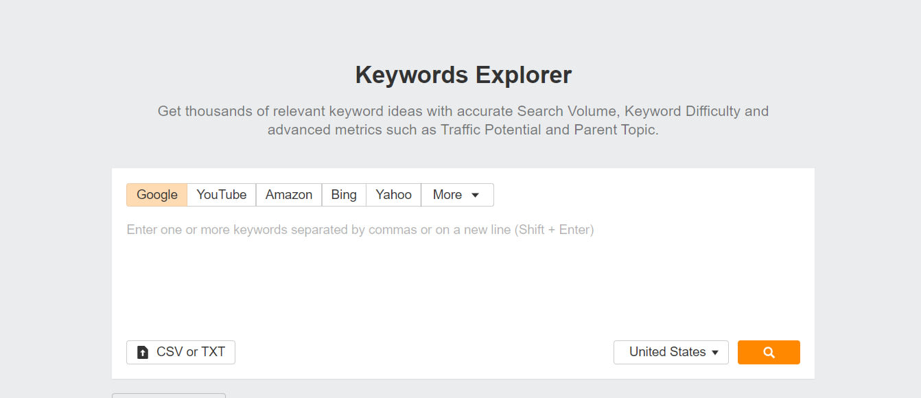 Keyword Explorer Keyword Research Use Ahrefs To Help You Find More