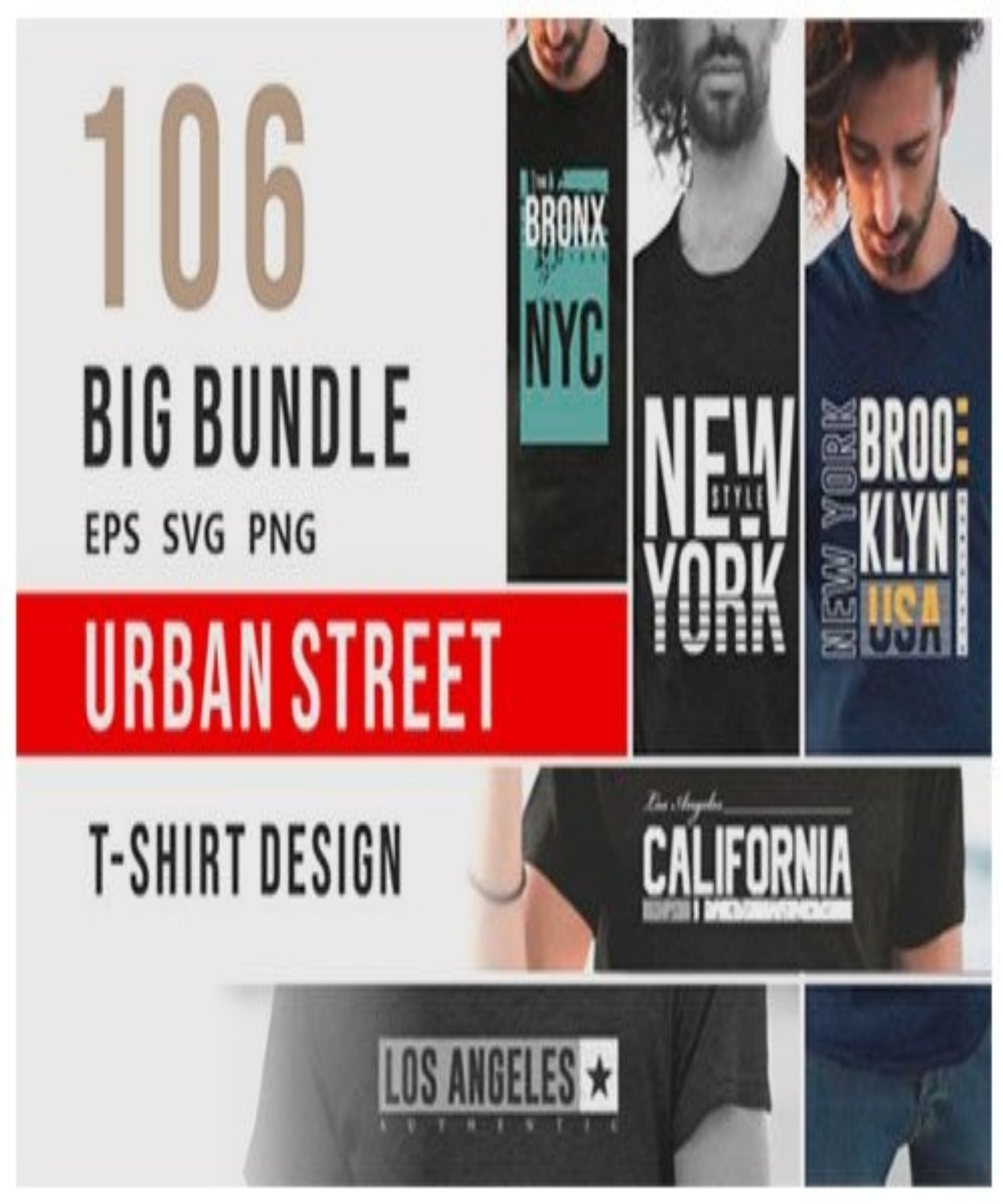 Los Angeles Street Wear T-shirt Design