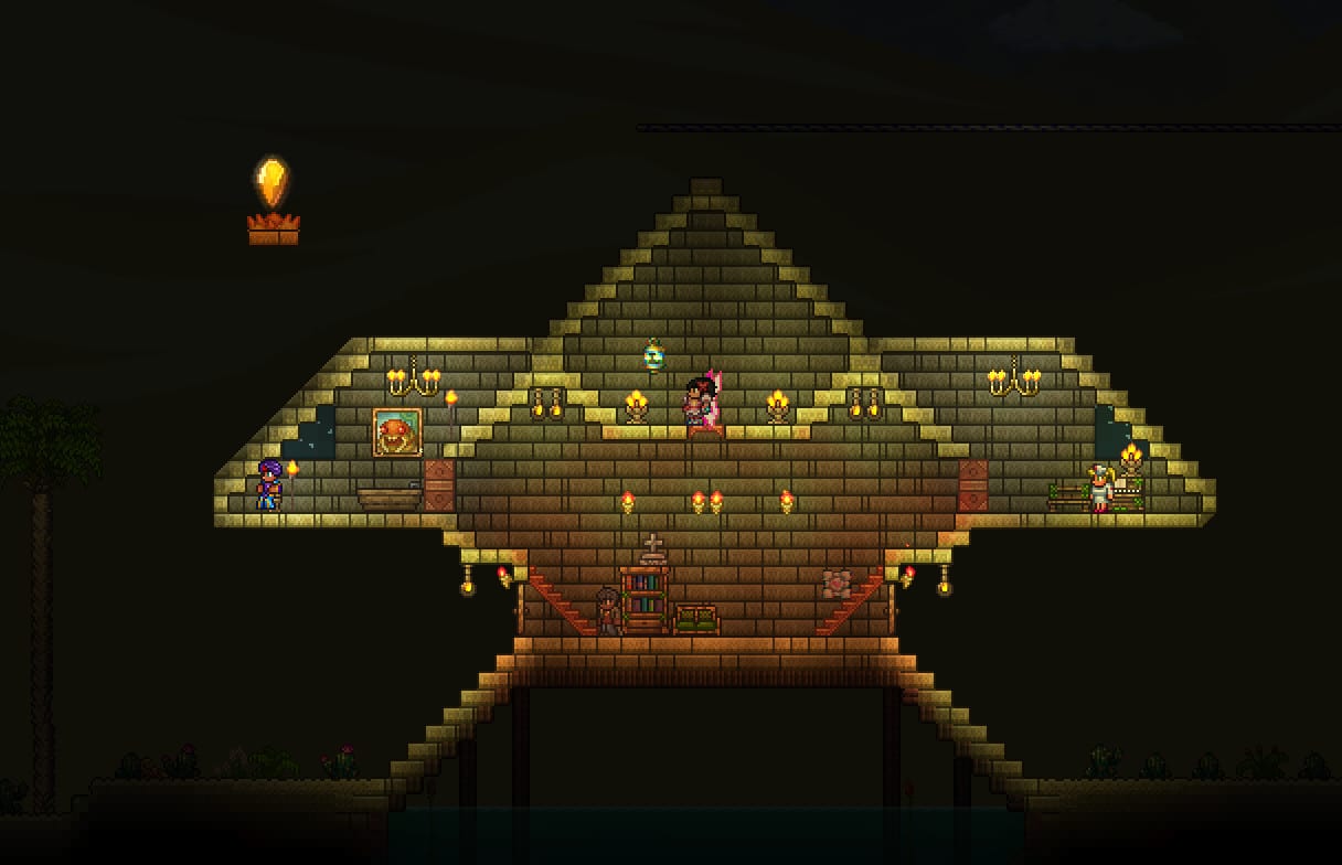 Safe Easy Terraria Houses How To Build A Good Terraria Base | TikTok