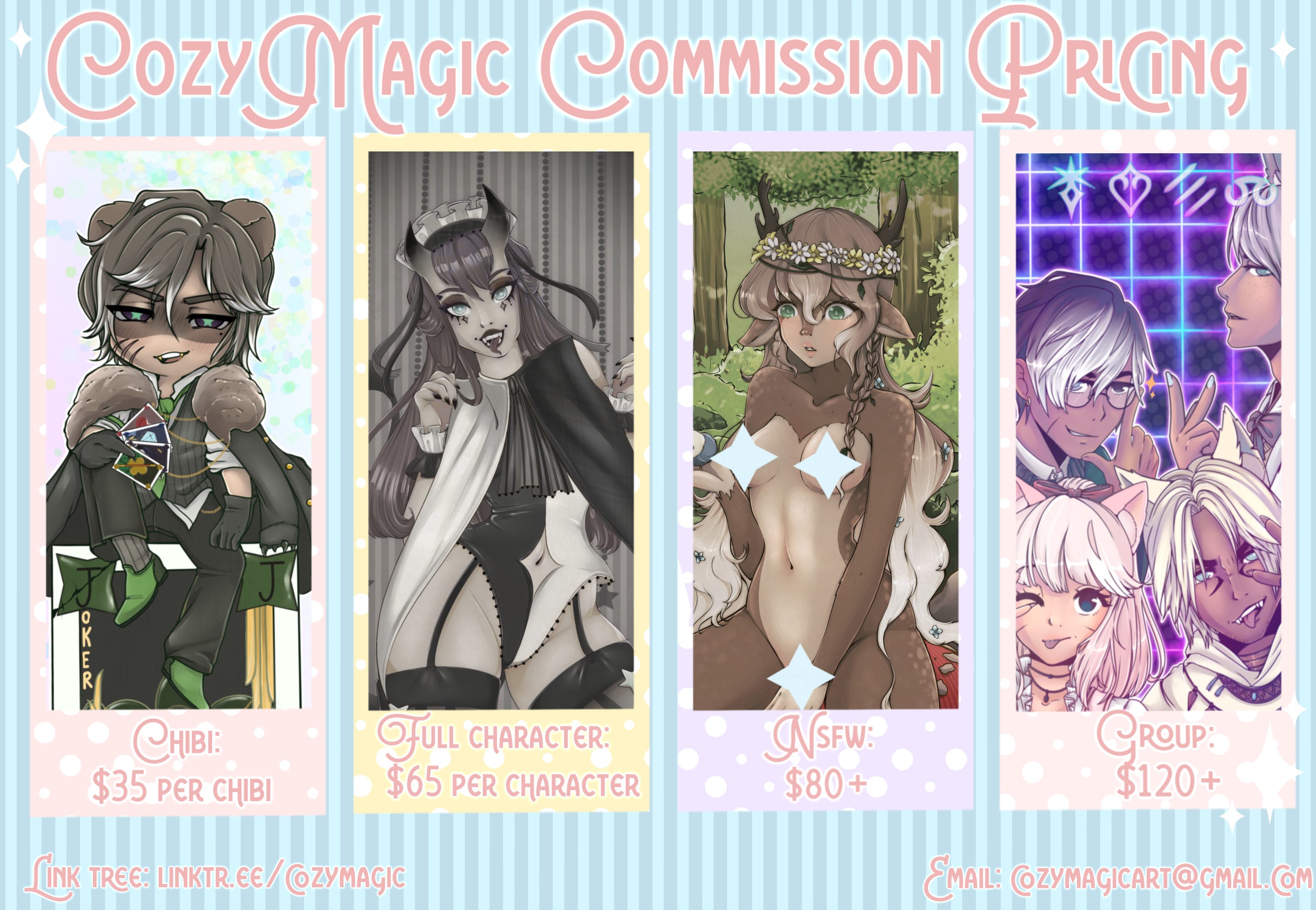 Custom Anime Girls Commissions. (Fan art, OC, and NSFW) Art Commission