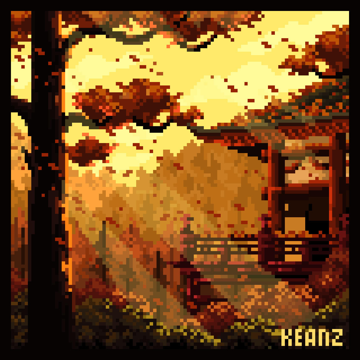 Autumn Vibes - #4 - 32x32 Pixel ARt Sketches