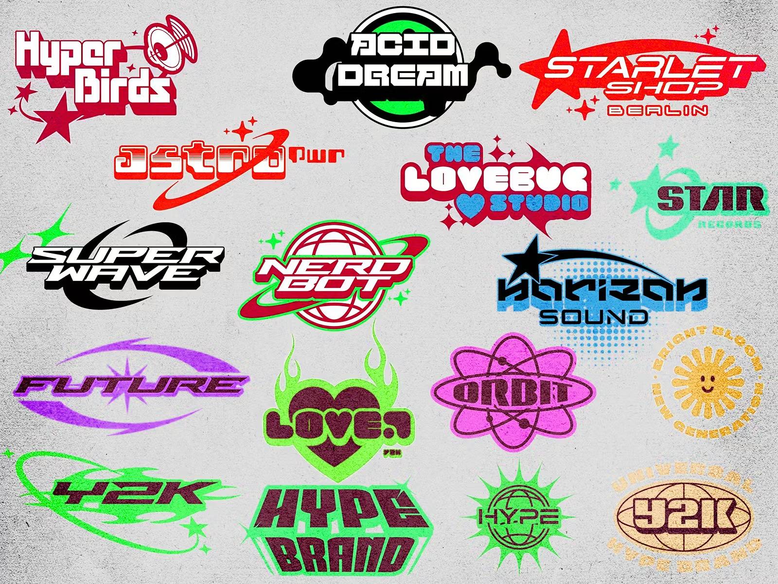 Design y2k and unique brand logo by Spyderblitz | Fiverr