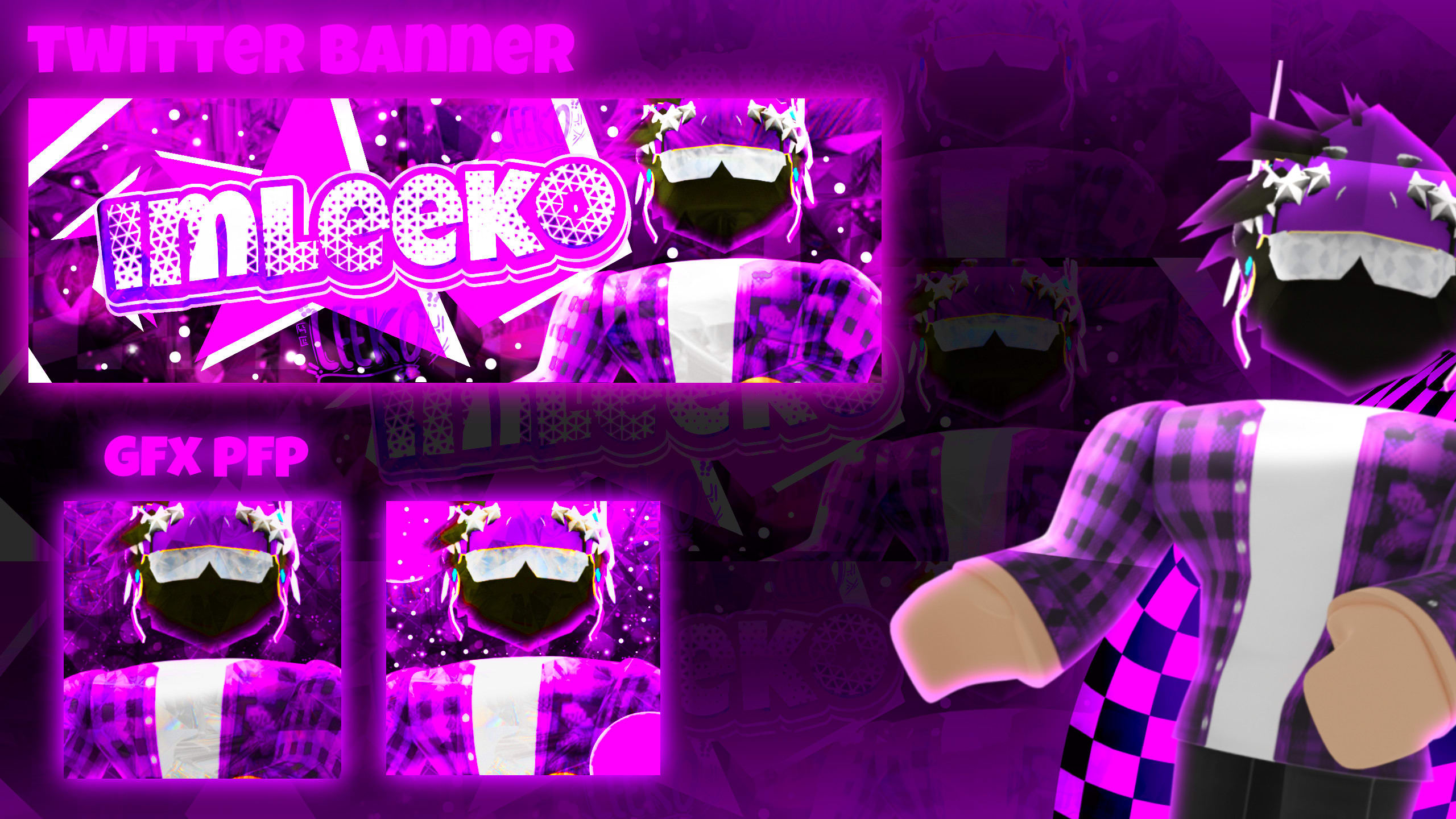 Make you a professional roblox twitter banner by Imleekoyt