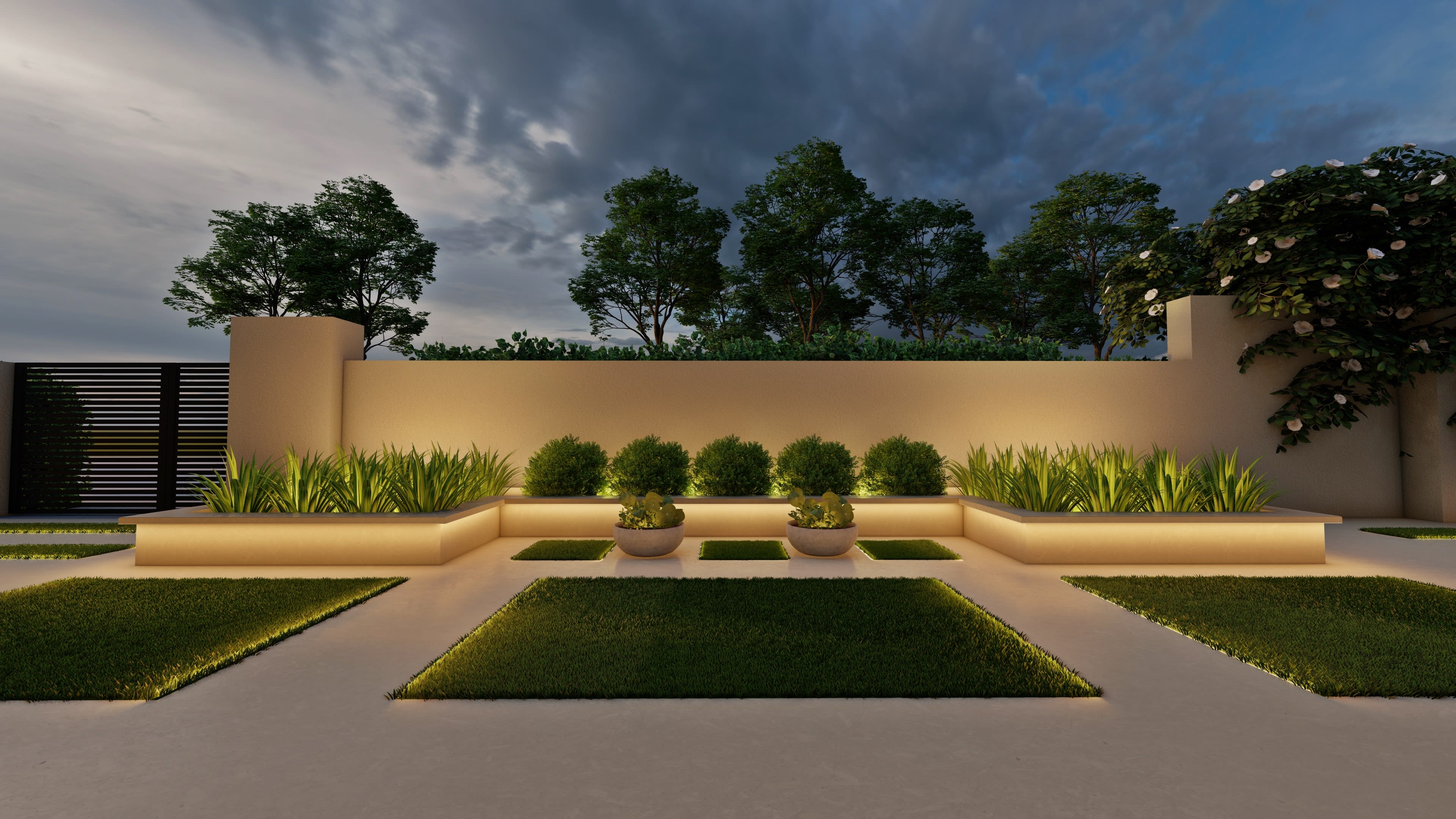 backyard　design,　garden　rendering　landscape　Ahtsham6238　Do　patio,　pool,　by　Fiverr　landscape　outdoor