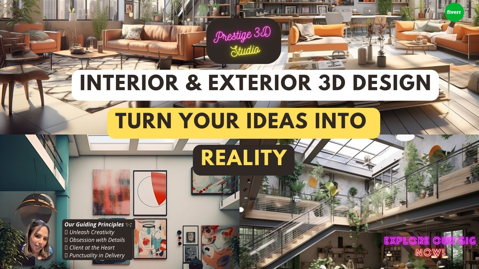 Craft your perfect space 3d interior exterior design by Prestige3d ...