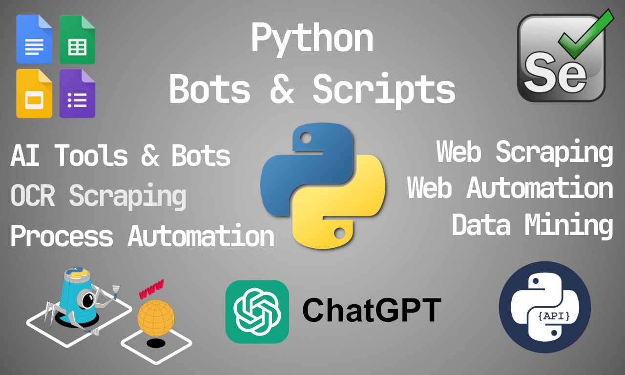 do web scraping and create bots to automate any task